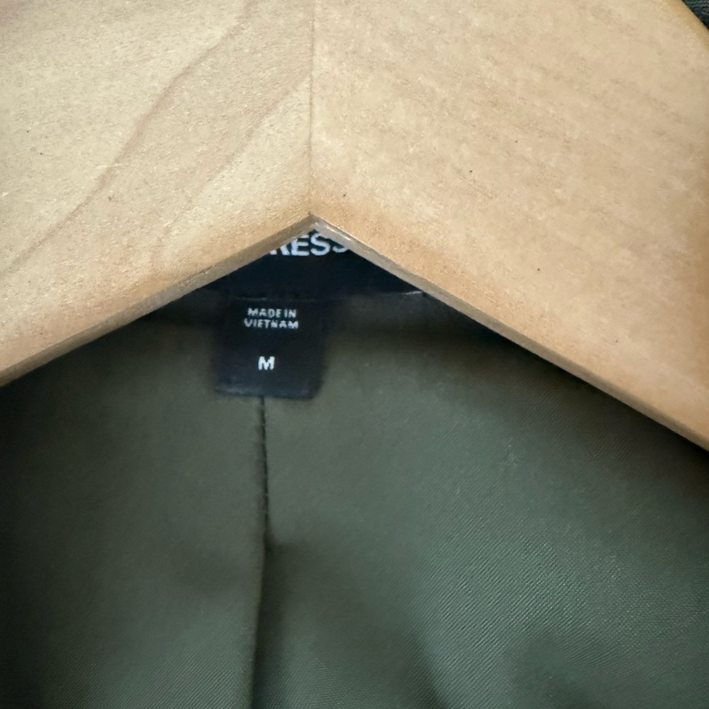 Express Olive Green Suit Jacket - Picture 4 of 4